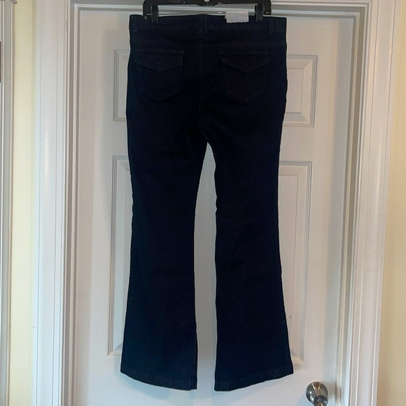 Tommy Hilfiger Denim Trouser Jeans Sailor Front Nautical Flare Stretch Flap - Picture 3 of 8